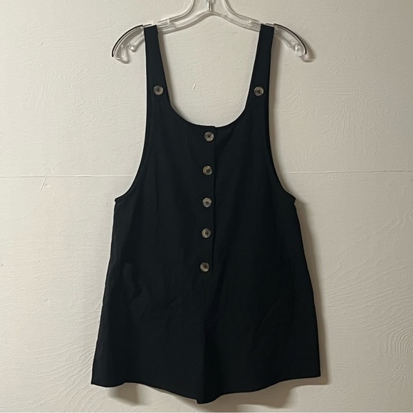 Pants - Urban Romantics 100% Cotton Black Romper Overalls Size Small